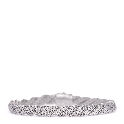 John Hardy Sterling Silver Diamond 5.5mm Twisted Chain Bracelet 3 of 4