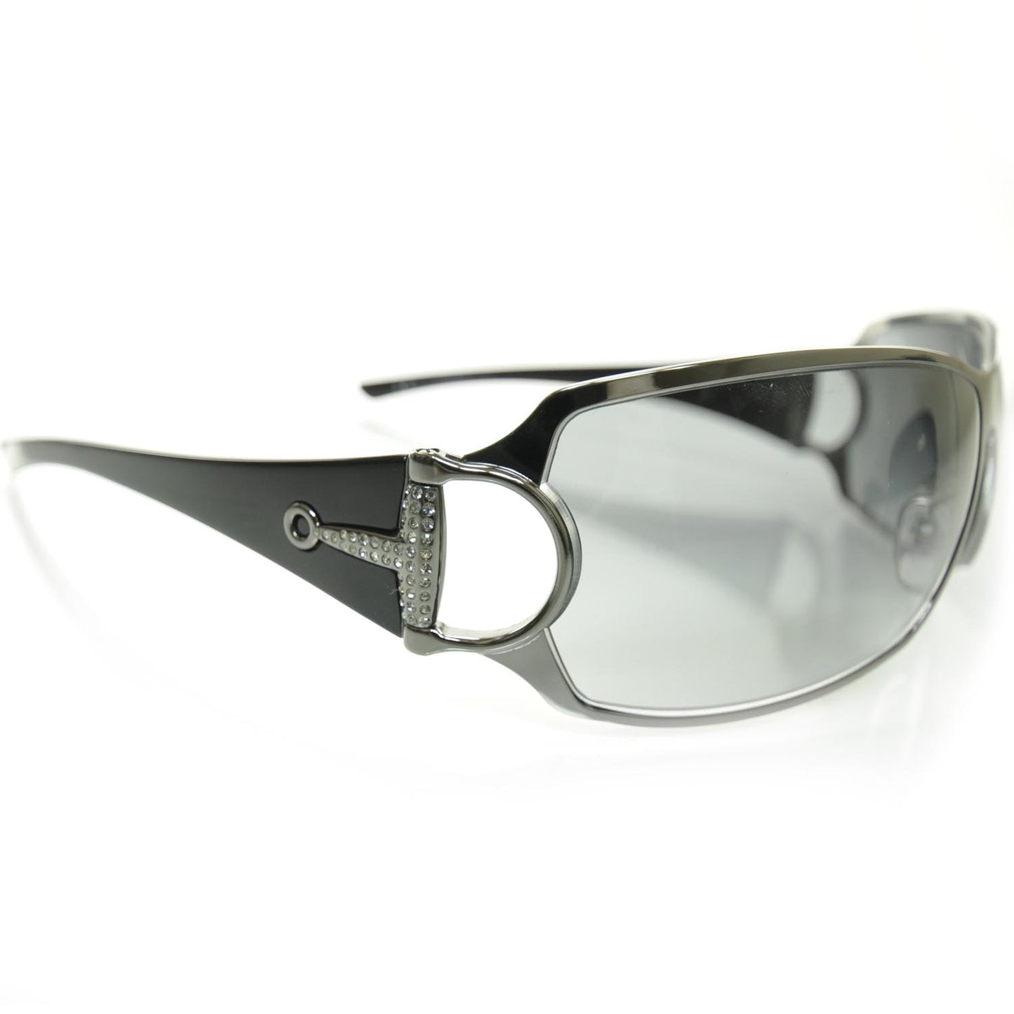 Strass Horsebit Sunglasses Black 2740