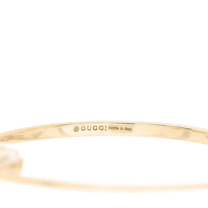 Gucci 18K Yellow Gold Diamond Running GG Hoop Earrings 4 of 6