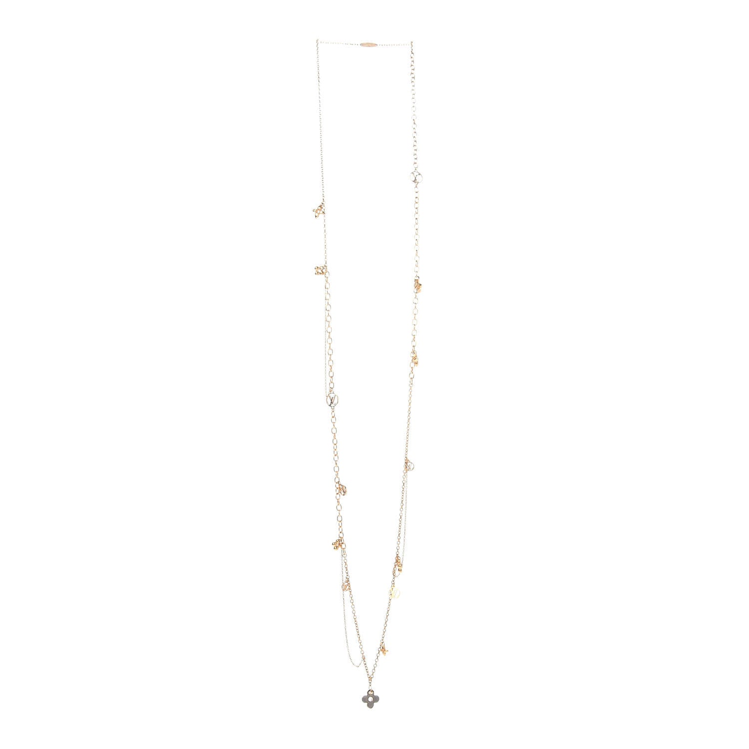 Louis Vuitton Metal Blooming Supple Necklace Gold 3 of 7