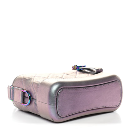 Chanel Iridescent Lambskin Calfskin Quilted Small Gabrielle Hobo Light Purple 4 of 13