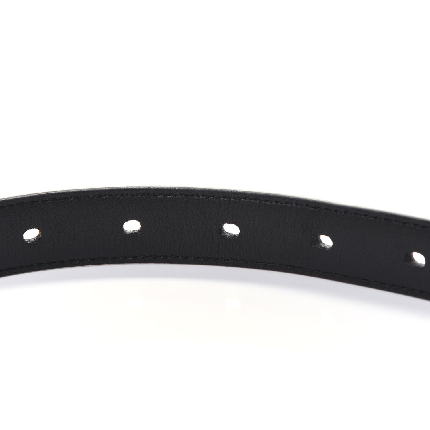 Saint Laurent Smooth Calfskin Monogram Square Buckle Belt 95 38 Black 6 of 8
