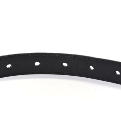 Saint Laurent Smooth Calfskin Monogram Square Buckle Belt 95 38 Black 6 of 8
