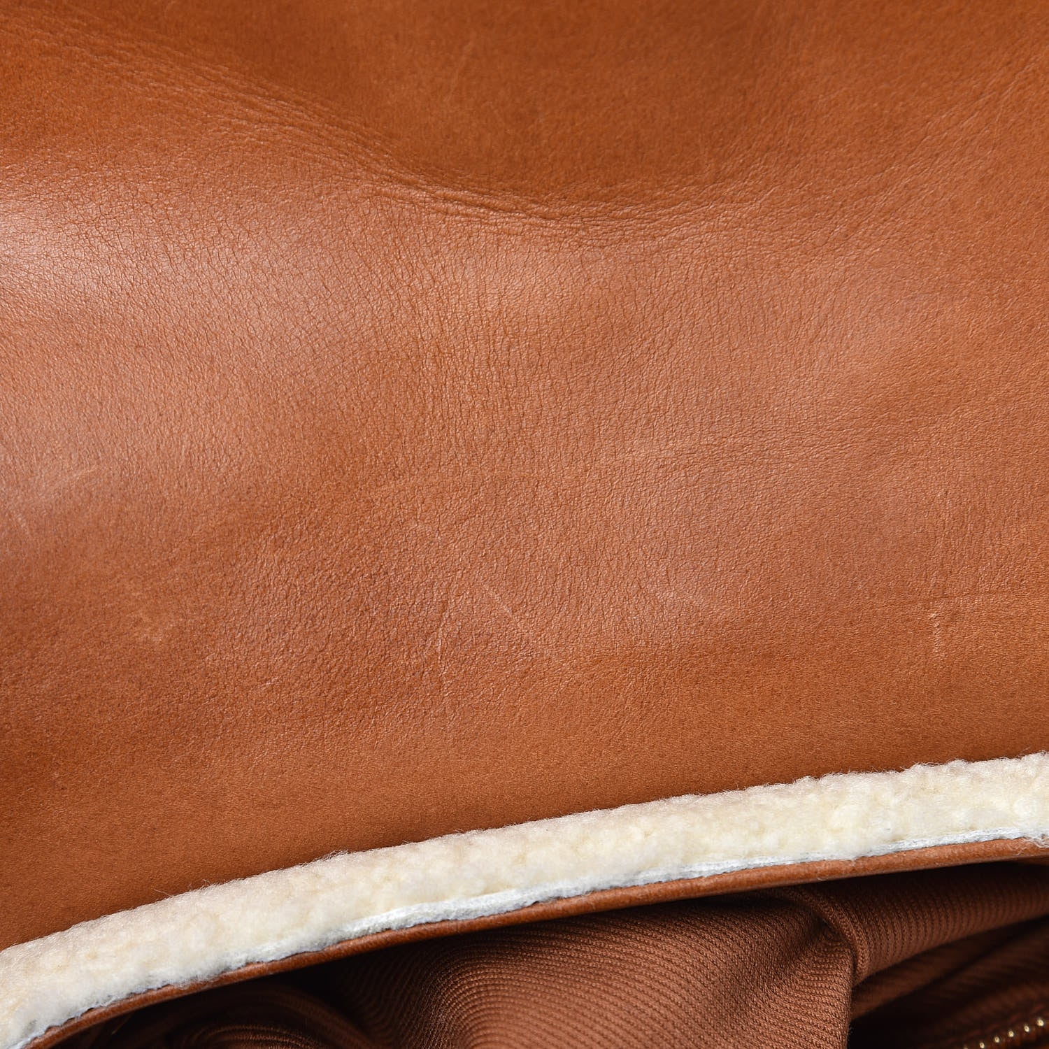 Saint Laurent Shearling Toy Loulou Shoulder Bag Natural 11 of 13