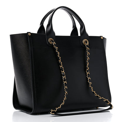 Chanel Caviar Small Studded Deauville Tote Black 3 of 10
