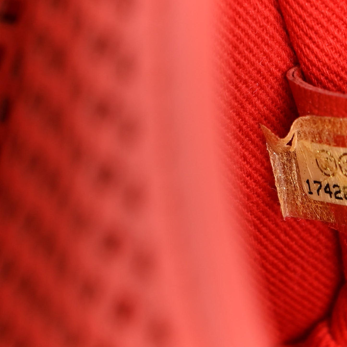 Perforated Calfskin Small Up In The Air Flap Red