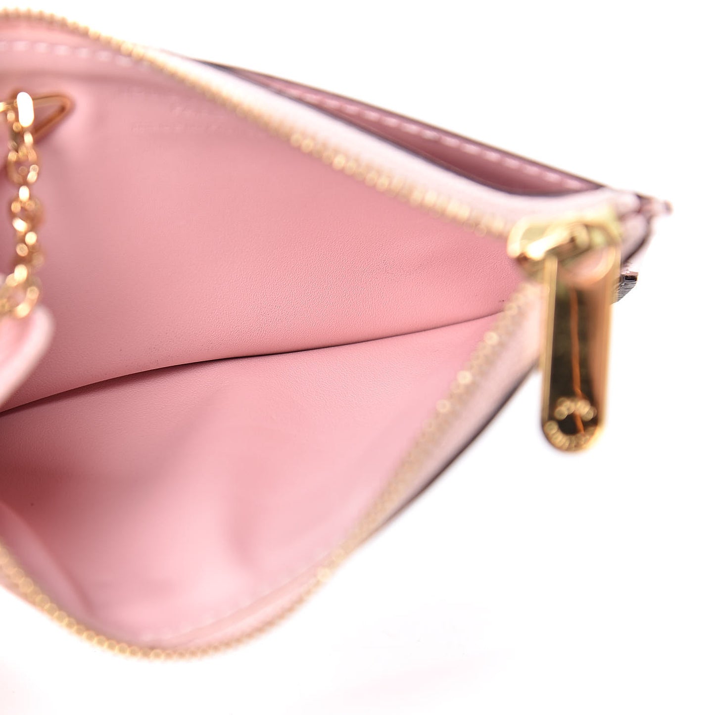 Patent Miroir Venice Key Pouch Rose Ballerine