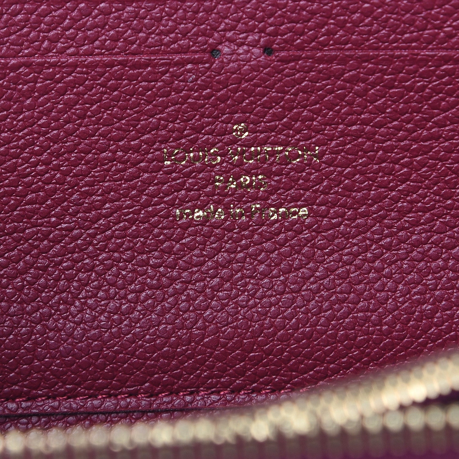 Louis Vuitton Empreinte Clemence Wallet Raisin 6 of 7
