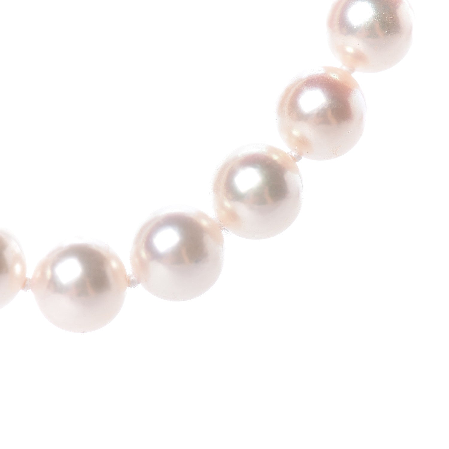Mikimoto 18K Yellow Gold Akoya Pearl 6.5-7mm Strand Necklace 18" 8 of 9