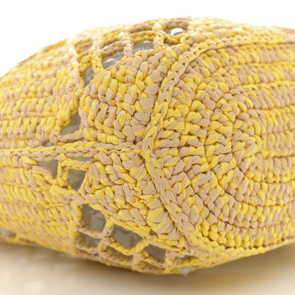 Chanel Straw Raffia Tote Beige Yellow 11 of 12