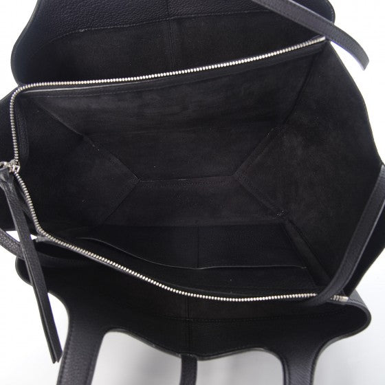 Celine Baby Grained Calfskin Medium Tri-Fold Bag Black 7 of 11