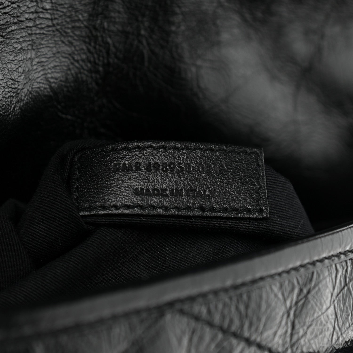 Saint Laurent Crinkled Calfskin Matelasse Monogram Medium Niki Chain Satchel Black 7 of 9