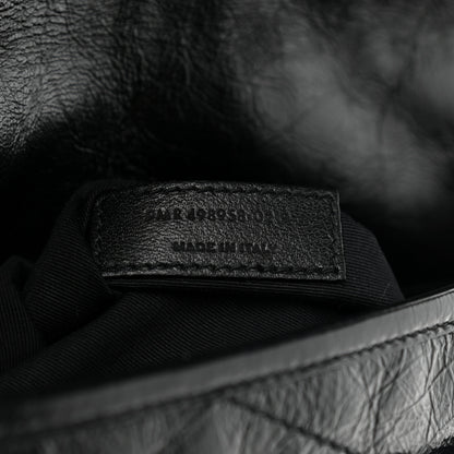 Saint Laurent Crinkled Calfskin Matelasse Monogram Medium Niki Chain Satchel Black 7 of 9