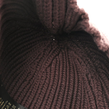 Fendi Cotton Knit Beanie Hat Brown 4 of 5