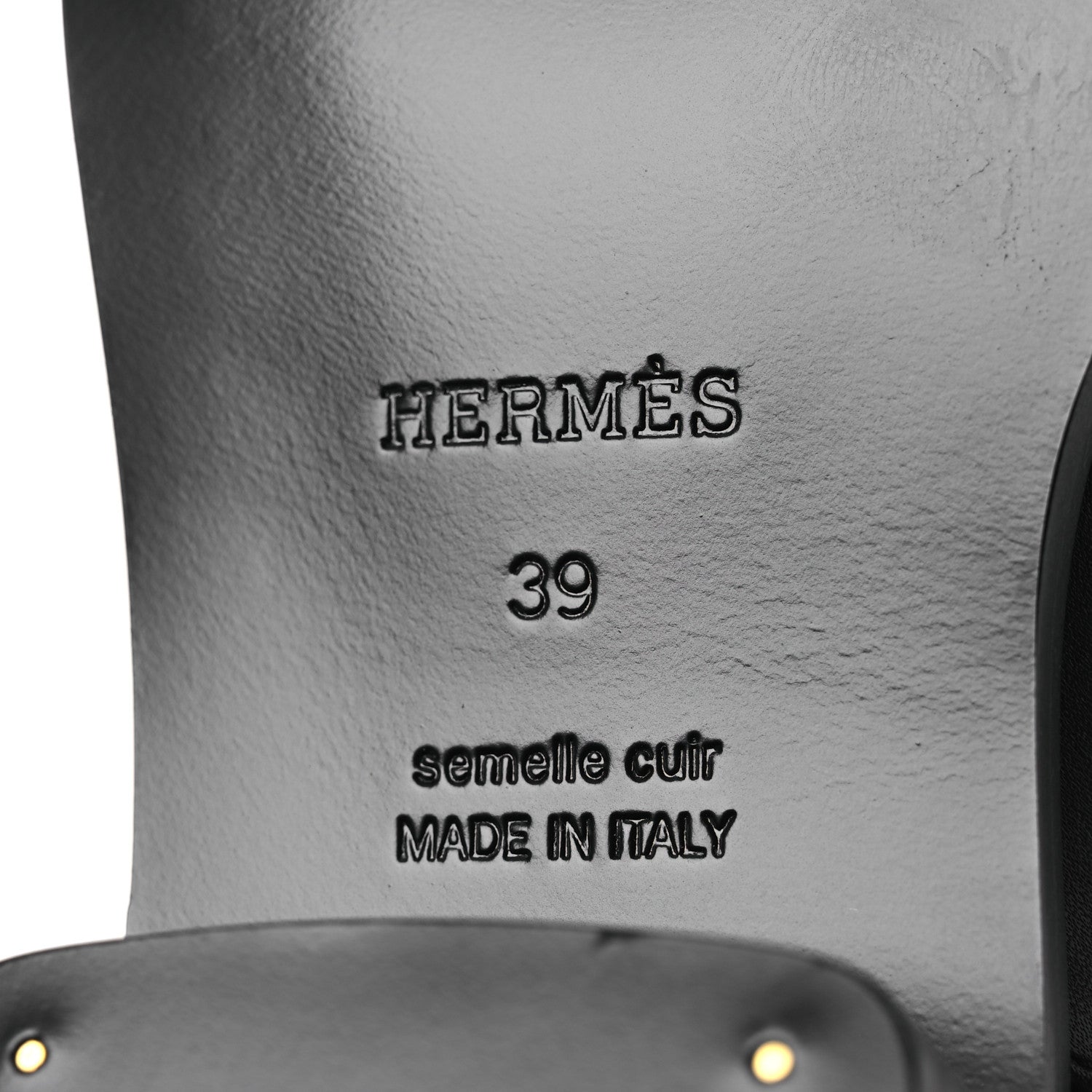 Hermes Calfskin Lasso 40 Boots 39 Black 8 of 11