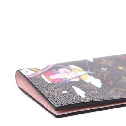 Louis Vuitton Monogram 2020 Christmas Animation Big Wheel Passport Cover Rose Ballerine 6 of 11