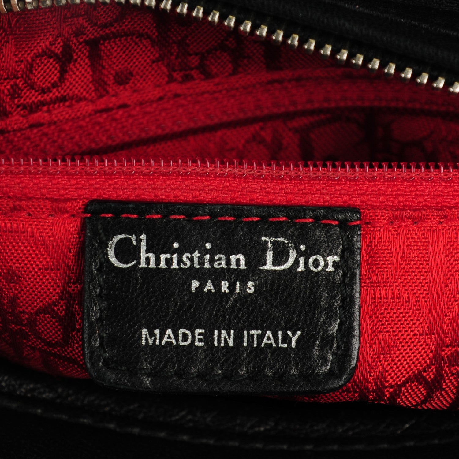 Christian Dior Lambskin Cannage Medium Lady Dior Black 6 of 7