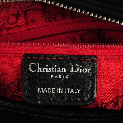 Christian Dior Lambskin Cannage Medium Lady Dior Black 6 of 7