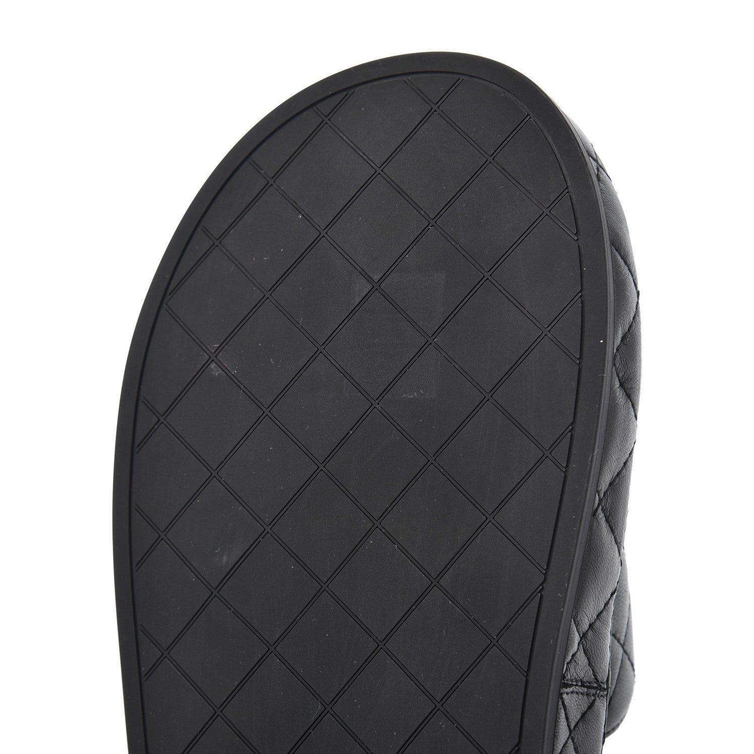 Chanel Lambskin Quilted CC Mules Sandals 37 Black 10 of 11