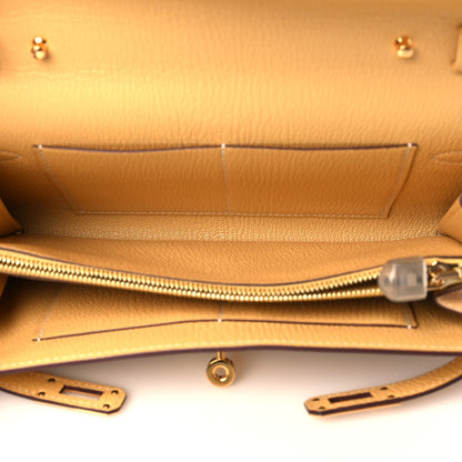 Hermes Chevre Mysore Kelly Wallet To Go Foin 5 of 9