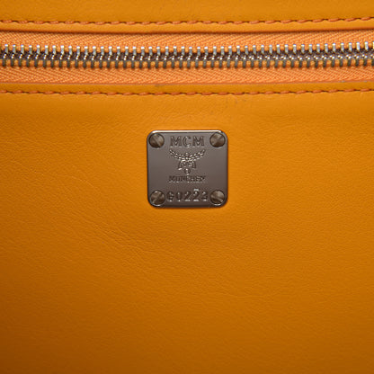 MCM Canvas Stripe Shopper Tote Black White 7 of 14