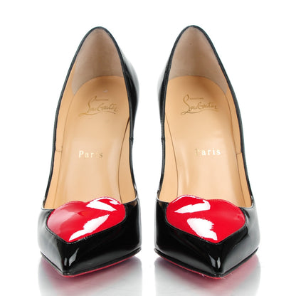 Christian Louboutin Patent Corafront 120 Pumps 37.5 Black 2 of 8
