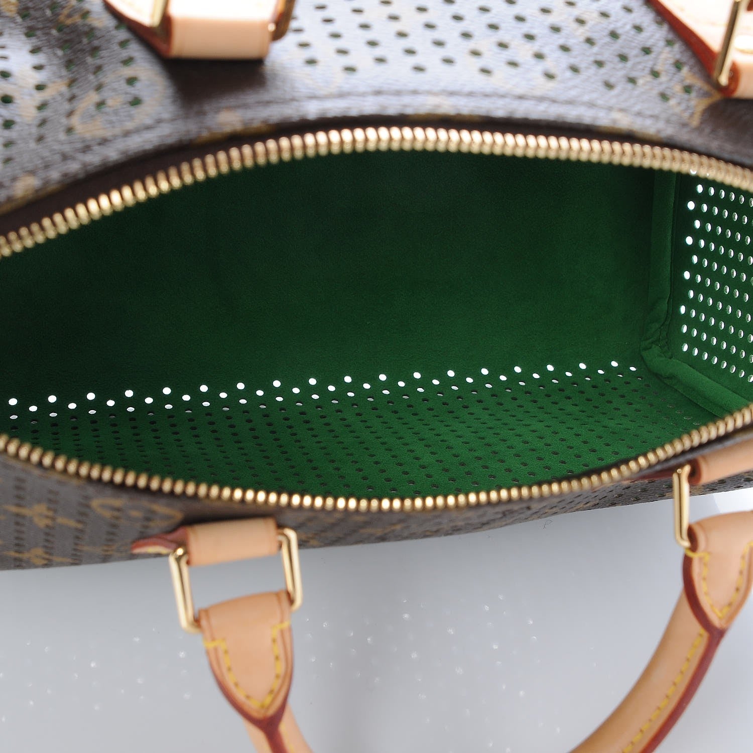 Louis Vuitton Monogram Perforated Speedy 30 Green 5 of 6