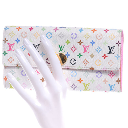 Louis Vuitton Monogram Multicolor Sarah Wallet White 2 of 9