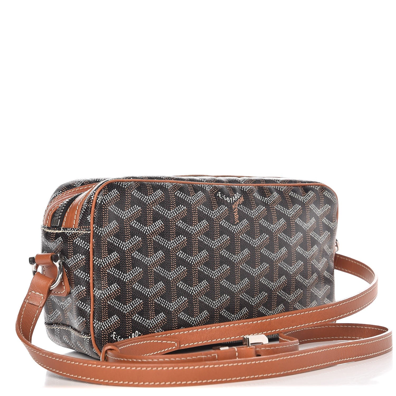 Goyard Goyardine Amacapvert Crossbody Bag Black Gold 4 of 19
