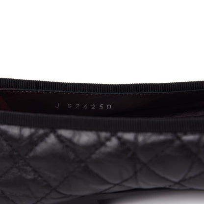 Chanel Aged Calfskin Quilted Cap Toe Ballerina Flats 39.5 Black 10 of 11