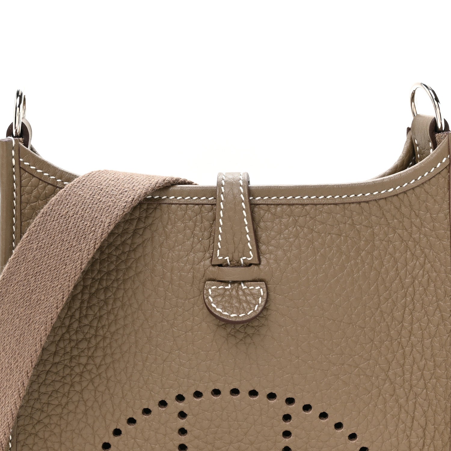 Hermes Taurillon Clemence Evelyne TPM Etoupe 8 of 11