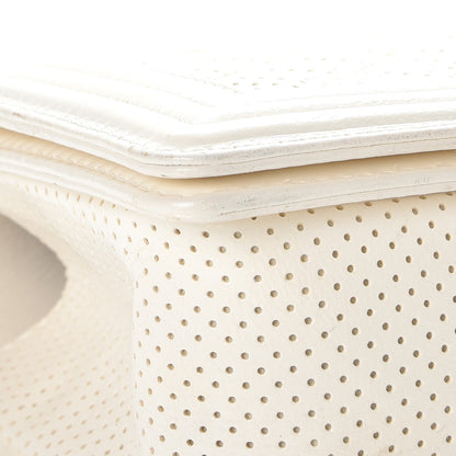 Chanel Lambskin Perforated Medium Boy Flap White 9 of 14