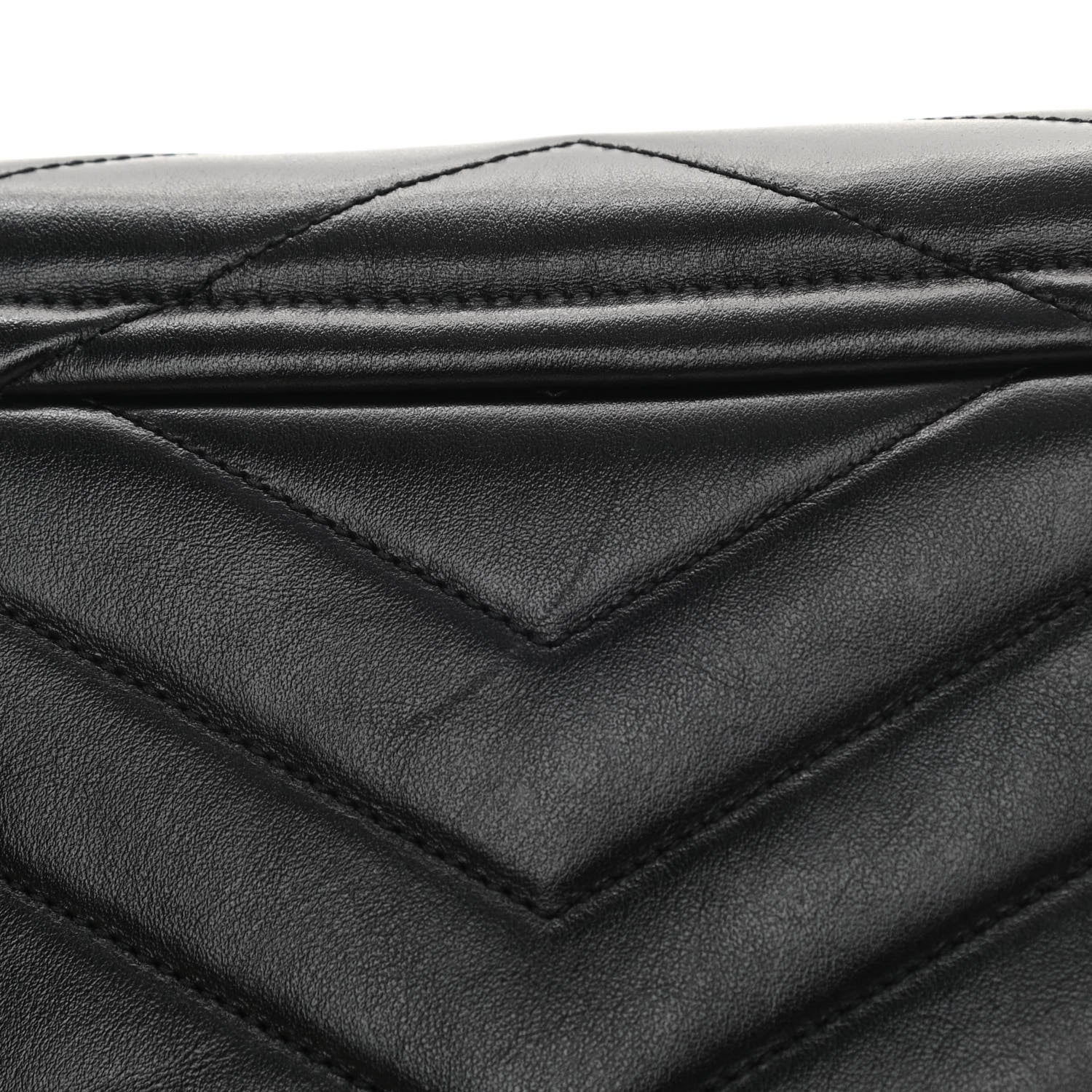 Saint Laurent Calfskin Y Quilted Monogram Toy Loulou Crossbody Bag Black 11 of 13