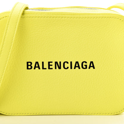 Balenciaga Calfskin Logo XS Everyday Camera Bag Acid Green Black 9 of 9
