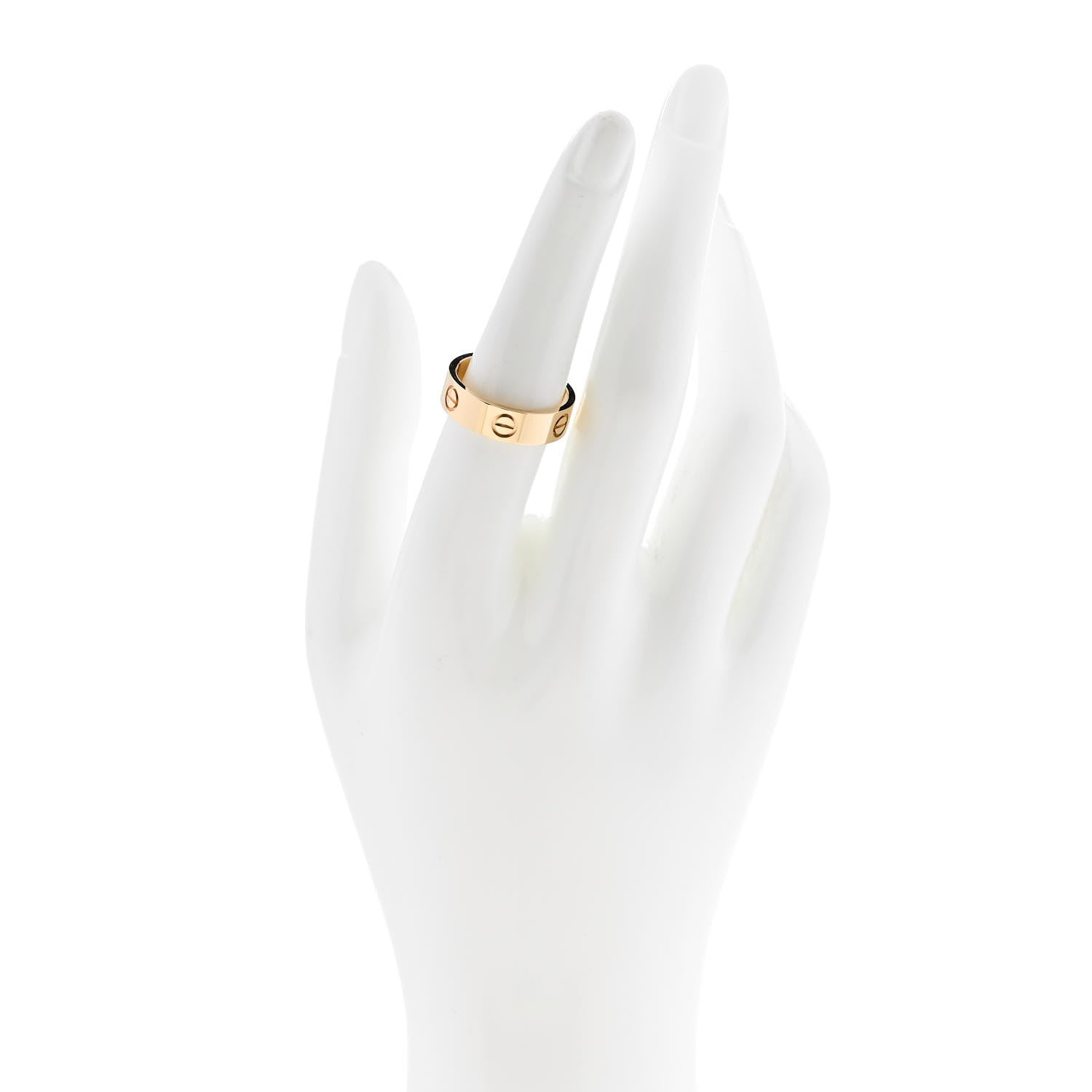 Cartier 18K Yellow Gold 5.5mm LOVE Ring 55 7.25 2 of 5