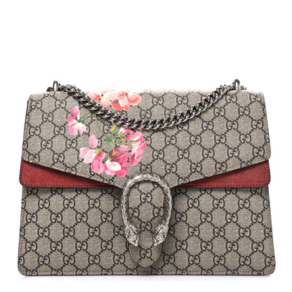 Gucci GG Supreme Monogram Blooms Medium Dionysus Shoulder Bag Beige Multicolor Dry Rose 1 of 11