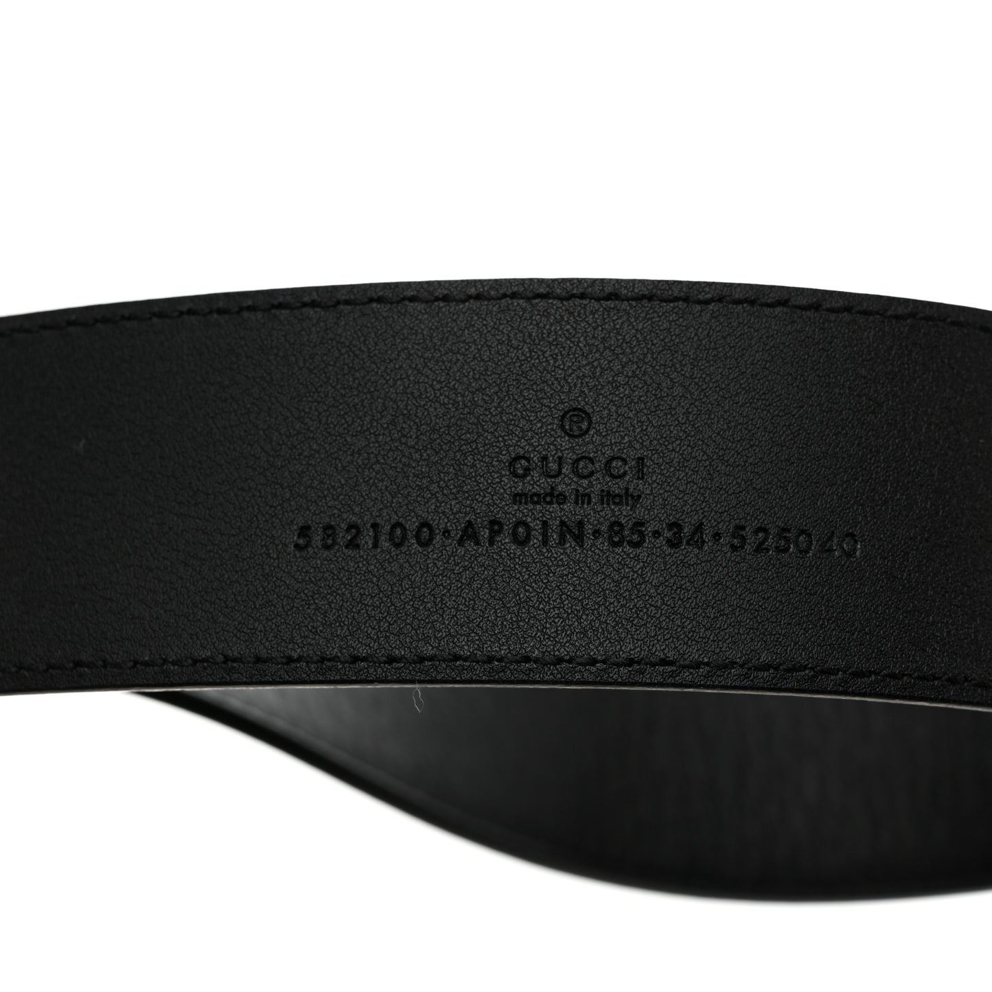 Calfskin Crystal Double G 40mm Belt 85 34 Black