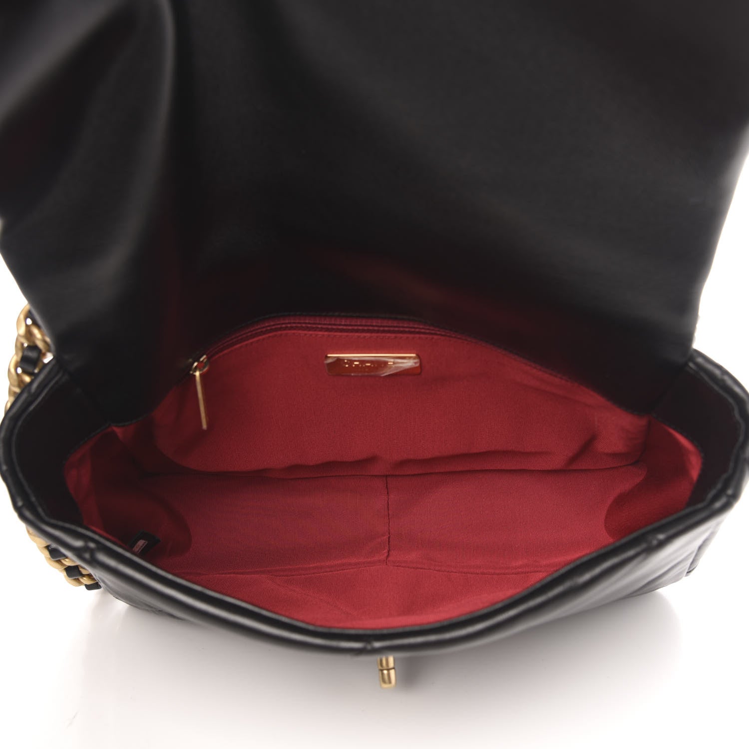 Chanel Lambskin Quilted Large 19 Flap Black 5 of 10