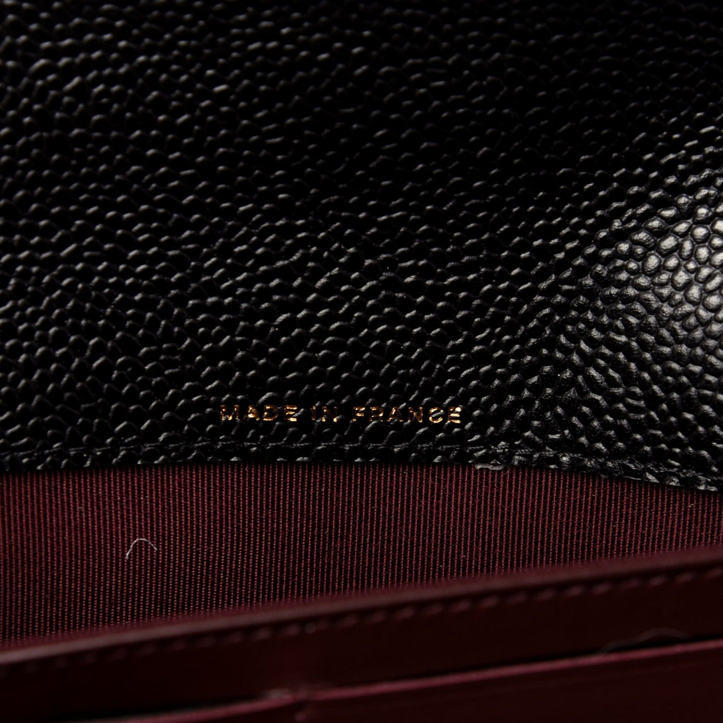 Caviar Quilted Large Gusset Flap Wallet Black