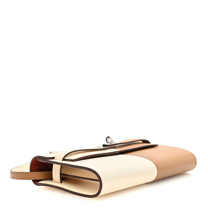 Hermes Epsom Casaque Kelly Wallet To Go Nata Biscuit Brique 4 of 11