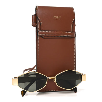 Celine Metal Triomphe 02 Sunglasses CL40254U Rose Gold Brown 7 of 7