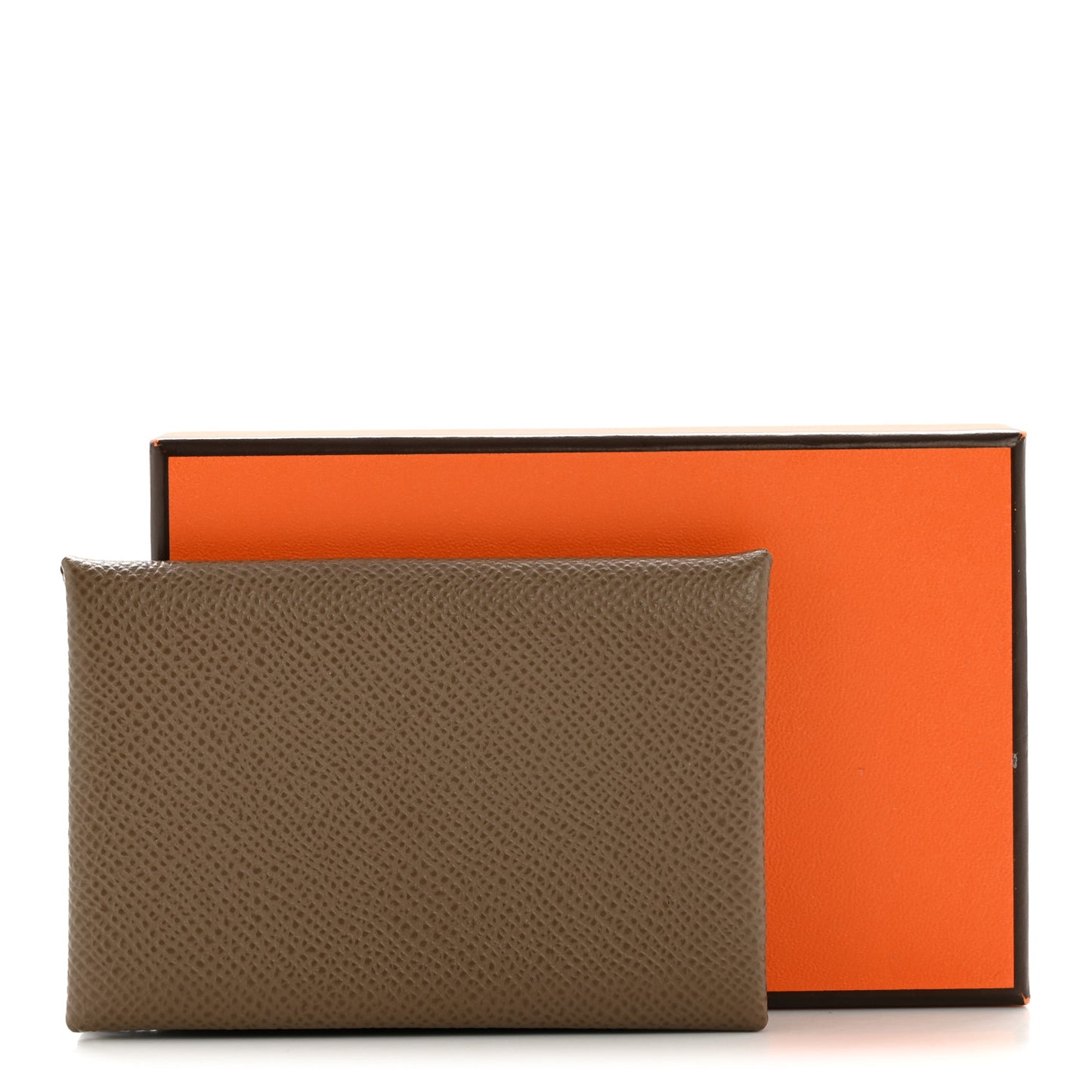Epsom Calvi Card Case Etoupe