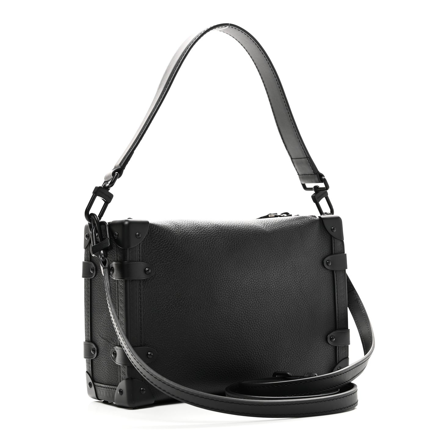Calfskin Side Trunk MM Black