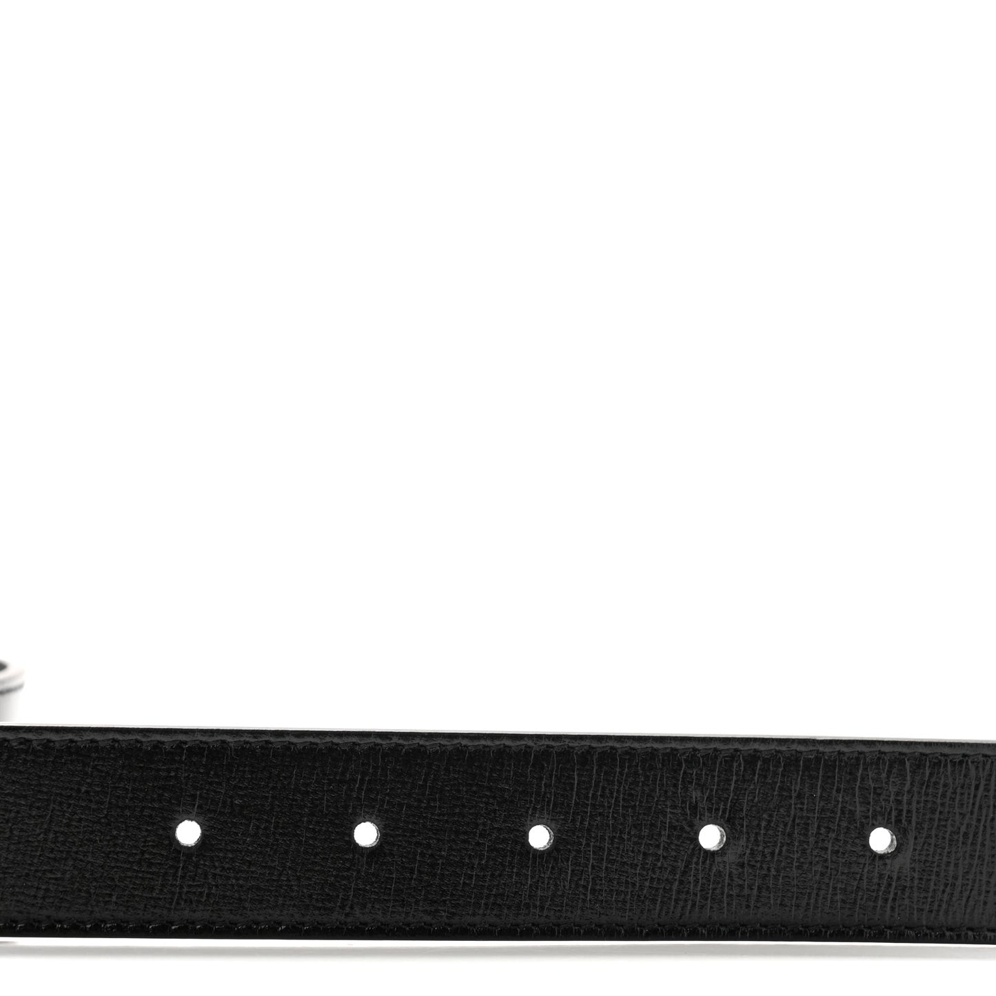 Azalea Calfskin Enamel Monochrome Double G 30mm Belt 75 30 Black