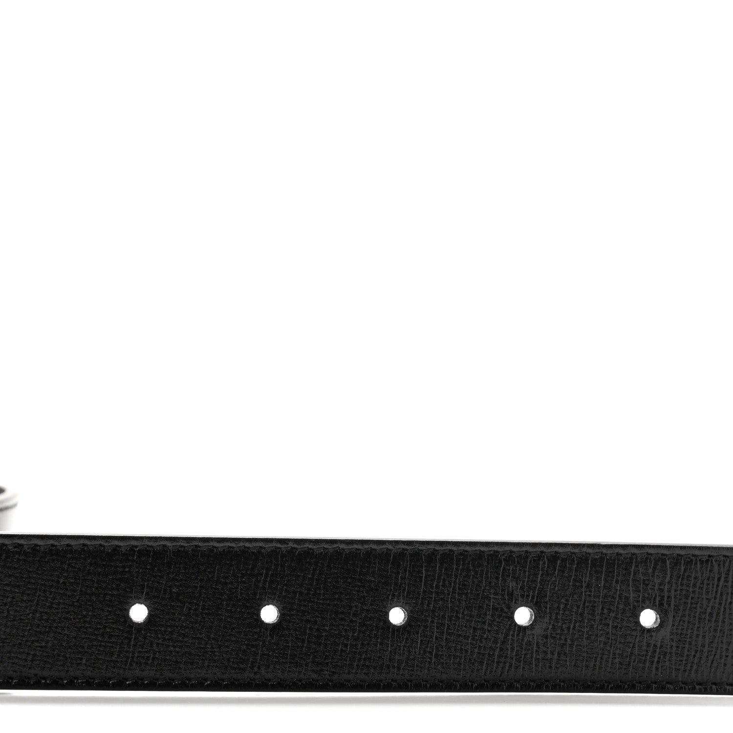 Gucci Azalea Calfskin Enamel Monochrome Double G 30mm Belt 75 30 Black 3 of 5