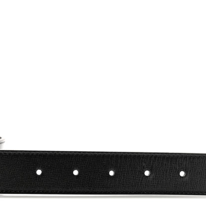Gucci Azalea Calfskin Enamel Monochrome Double G 30mm Belt 75 30 Black 3 of 5