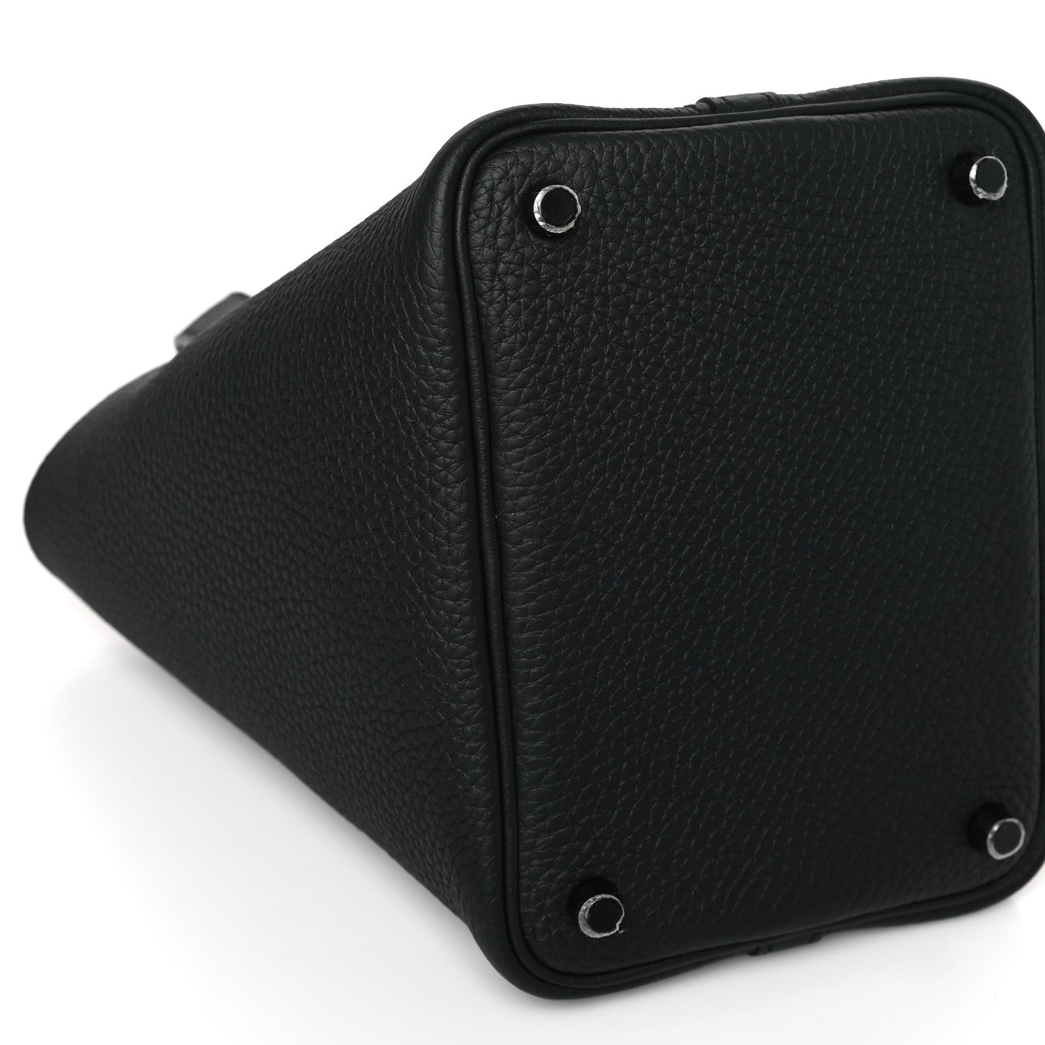 Hermes Taurillon Clemence Monochrome Picotin Lock 18 PM Black 7 of 9
