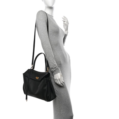 Balenciaga Natural Smooth Calfskin Medium Rodeo Top Handle Handbag Black 2 of 12