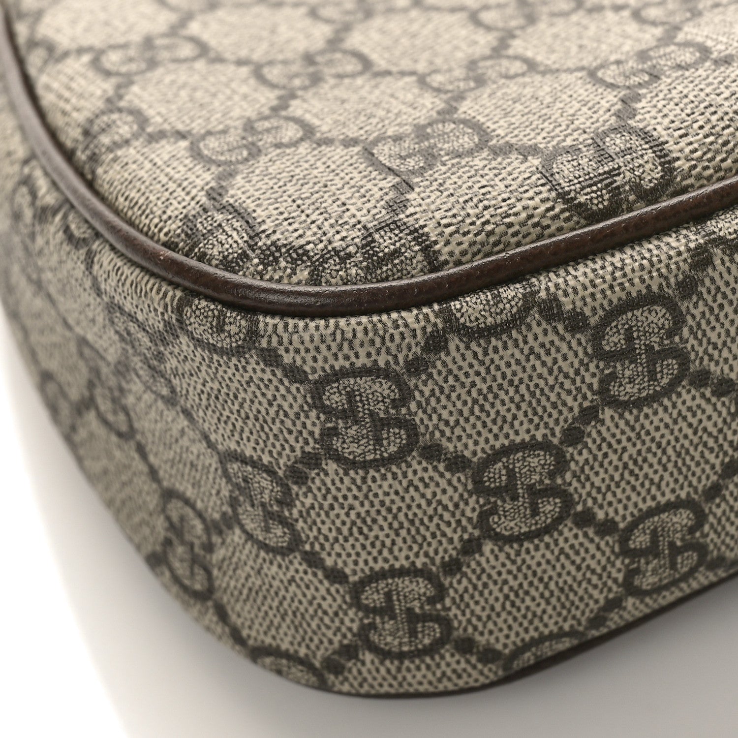Gucci GG Supreme Monogram Textured Dollar Calfskin Small Ophidia Hobo Beige Ebony New Acero 7 of 10