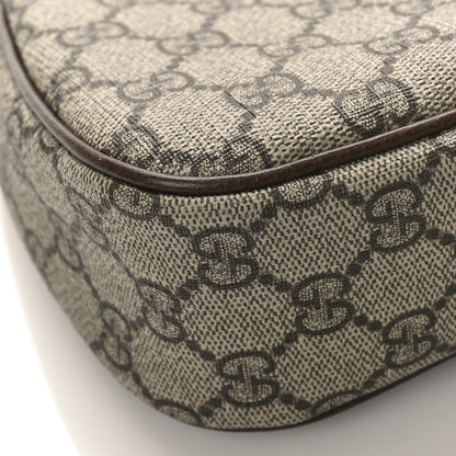 Gucci GG Supreme Monogram Textured Dollar Calfskin Small Ophidia Hobo Beige Ebony New Acero 7 of 10